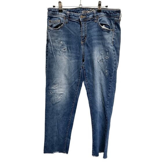 Universal Thread Mid Rise Boyfriend cut Jeans Woman's size 12 - Picture 4 of 6